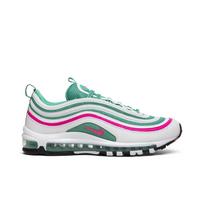 Nike Air Max 97 'South Beach' (Unisex) White / Pink Blast-Kinetic Green-Black Running Shoes 921826 102 44.0 white