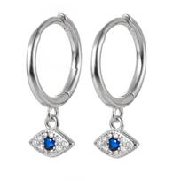 S925 Sterling Silver Zircon Demon Eye Ear Cuffs 925 Silver auksas