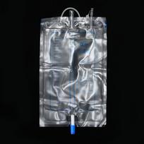 Urine Collection Drainage Bag Wearable Urinal for Elderly Bedridden Patient 1000ml gray