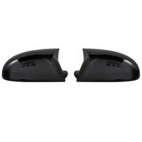 2 vnt. juodas, skirtas VW GOLF 5 V MK5 GTI Jetta Passat B5.5 B6 EOS Sharan Superb šoninis sparnas galinio vaizdo veidrodžio dangtelio keitimo dangteliai. Bright black black
