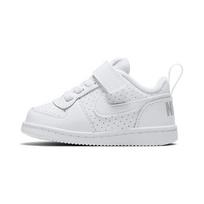 Nike Court Borough Low Slip Resistant, Breathable, Lightweight Low top Skateboard Shoes Pure White Infant And Toddler 870029-100 23.5 white