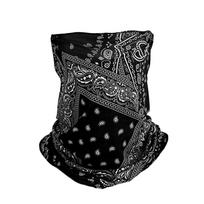 Summer lce Silk Breathable Bandana Men Women Cycling Running Scarf Hanging Ear Riding Hiking Sports Face Mask Cover Cool Scarf gray