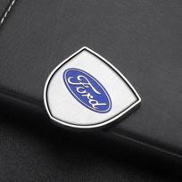 For Ford Focus Fiesta Ranger Mondeo Mustang Kuga Edge Smax Metal Car Styling Body Trunk Shield Sticker Badge Decor Accessories gray