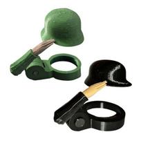 Beverage Cap Replacements 2Pcs Funny Soldier Helmet Bottle Caps, Plastic Beer Toppers for Standard Casual Drink Accessories Bottles, Reusable black