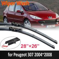 Automobilio valytuvų šluotelės Peugeot 307 307SW 307CC hečbekui sedanui 2004~2008 SW CC Priekinio stiklo valytuvai Automobilio RHD gray