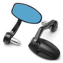 2pcs Motorcycle Rearview Mirrors CNC Motorcycle Bar End Black Rearview Side Mirror For Triumph Speed Triple Accessories B gray