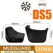 4 vnt Automobilio purvasaugis, skirtas Citroen DS 5 DS5 2011 m.- Sparnas purvasaugis purvasaugių priedai 2012 2013 2014 2015 2016 2017 2018 m. black