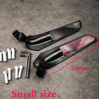 BMW F650 F750 F850 F800 F700 R1200GS R1250 R1200 motociklui fiksuotas vėjo sparnas konkurencingas galinio vaizdo veidrodėlis atbulinės eigos veidrodėlis Small size black