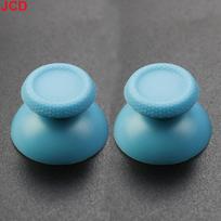 JCD 2pcs 3D Analog Joystick Stick For PS5 Controller Analogue Thumbsticks Caps Mushroom Game Head Rocker Replacement šviesiai mėlyna spalva