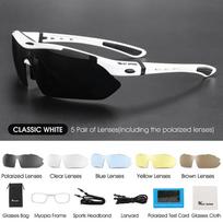 WEST BIKING Polarized Cycling Glasses 5 Lens Men Women Sports Sunglasses Road MTB Mountain Bike Bicycle Riding Goggles Eyewear black