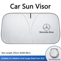 D8 Naujas automobilio priekinio stiklo saulės skydelis-apsauga nuo UV spindulių Mercedes Benz W211 W203 W204 W210 W124 AMG W202 W212 W222 priedas white