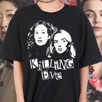 Killing Eve Tshirt Sandra Oh Tee Jodie Comer Eve Polastri Villanelle Oksana Astankova Shirt Streetwear Graphic Tee 4XL white