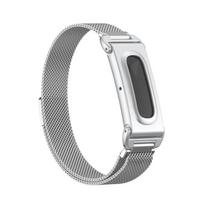Magnetinis Metalinis Apyrankė Fitbit Air, Nerūdijančio Plieno Laikrodžio Dirželis, Atsparus Įbrėžimams, Verslo Kelionei, Lauko Veiklai sidabras