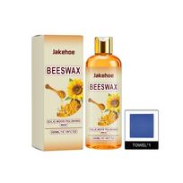 Beeswax Wood Polish Contains beeswax for deep penetration, protection against cracking, and a glossy finish beige