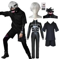 Milky Time wig included Tokyo Ghoul Kaneki Ken cosplay Halloween black