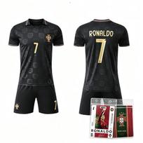 27 Portugalija Proginis leidimas Nr. 7 Futbolo marškinėliai Vaikų drabužiai Suaugusiųjų rinkinys Dydis 16-2XL su išskirtiniais aksesuarais #26