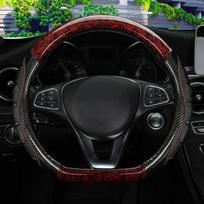 Automobilio vairo užvalkalas D formos raudonmedžio medžio imitacijos Golf 6 7 Polo Passat Tiguan 2016 2017 2018 skirta Kia Sportage Optima raudona