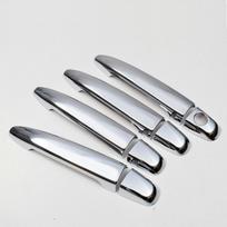 For Toyota Sienta / Porte / Toyota Voxy / Noah 2006-2010 Chrome Carbon Fiber Door Handle Cover Trim Sticker Styling sidabras
