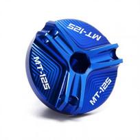 For YAMAHA MT125 MT 125 MT-125 2008- Motorcycle Accessories CNC Front Rear Brake Fluid Cap & Engine Oil Cap Plug Cover EP Black black