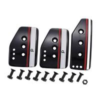 3pcs Manual Car Clutch Brake Accelerator Foot Pedals Cover Treadle Pedal Pads For Most Vehicle Not Universal  car sidabras