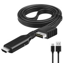 Suderinamas su Ps2 su HDMI suderinamu adapterio kabeliu 1m 480i/480p/576i garso ir vaizdo konverterio laidu juoda