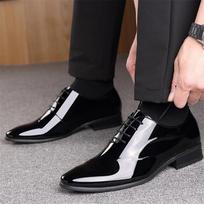 Vyriški verslo smailianosiai oficialūs batai Suknelė Batai Madingi Vestuviniai Biuro batai Kostiumas Odiniai Batai Didelio dydžio Chaussures Pour Hommes 48 ruda