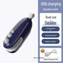 Portable Electric Mini Heat Sealer for Plastic Snack Bags gray