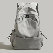 New Korean version versatile schoolbag men's solid color backpack women's high school backpack college student computer bag advanced cross-border juoda