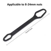 Universal Self-Tightening Wrench Set, Adjustable Double Head Spanner, Multi-Function Auto Repair Tool, 360° Ratchet Socket Wrench for Car Tire Removal 1 piece juoda