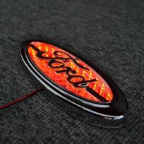 For Ford D258 14.5x5.6cm LED Car Trunk Badge for Ford Ecosport Mondeo Fiesta Edge Escape Mk7 Focus Ranger Transit Explorer S MAX Accessories raudona