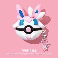 Dėl Airpods Pro 3 dėklo, Kamuoliuko 3D Anime Atsparus smūgiams Ausinių dangtelis Vaikams Funda Berniukams Mergaitėms Airpods pro 3 2025 blue