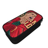 Classic Pencil Cases Ronaldos Pencilcases for Girl Boy Big Capacity Bag Office Gifts Stationery 21x10.5x5cm black