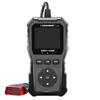 KW330 Car OBD2 Diagnostic Tool Professional Engine Battery Testing Fault Code Erase Real-Time Data Scanner Function black