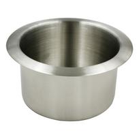 Auto Center Console Cupholder Cover Stainless Steel Center Accessories Single Cup Holder Shockproof Leakproof A gray