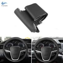 For Opel Vauxhall Astra J 2009-2015 Meriva B 2010-2017 Zafira C 2011-2016 Steering Wheel Black Leather Cover Interior gray