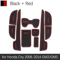 Neslystantis vartų kilimėlis Guminis padėkliukas Honda City 2008 2009 2010 2011 2012 2013 2014 GM2 GM3 MK5 Priedai Automobilių lipdukai raudona