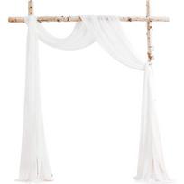 Vestuvių arkos drapiravimo audinys permatomas arkos drapiravimas bordo šifonas lauko užuolaida fonas vestuvių ceremonijai vakarėliui lubų dekoras 75x300cm