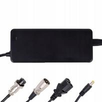 Li-ion 42v/2a įkroviklis su 4 jungtimis elektriniams paspirtukams, juodas