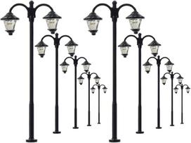 Evemodel Led stovėjimo žibintai apšvietimas 60 mm 1:87 H0 skalė mini sodo lėlių namelio dekoras "pasidaryk pats" amatų rinkinys 10 vnt.