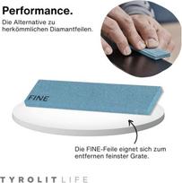 Tyrolit Life Premium elastingų dildžių rinkinys galingiems slidžių ir snieglenčių kraštams - slidžių kraštų galąstuvo derinys iš grubių ir smulkių elastingų dildžių efektyviam smulkiam galandimui kaip iš slidžių serviso
