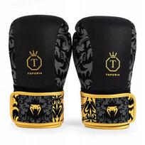 Bokso pirštinės Venum x Ilia Topuria Unmatched Boxing black/gold 10 oz