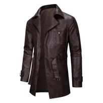 Šiurpi madinga vidutinio ilgio odinė striukė vyrams Slim Fit dvieiliu odiniu vėjuodegiu žiemai vyriška kokybiška nauja striukė XL juoda