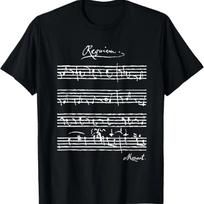 Mozart's Requiem - Classical music lover t-shirt T-Shirt,100% cotton L juoda