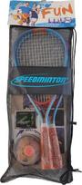 Speedminton Fun rinkinys – alternatyva paplūdimio kamuoliui / badmintonui su 2 Heli Speeder paplūdimiui, parkui, sodui