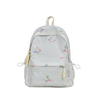 Small fresh and cute student backpack, new butterfly schoolbag, high-value female junior high school versatile large-capacity backpack juoda