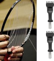 Topyond badmintono raketės stygų spaustukas, 1 poros badmintono teniso stygų spaustuvai, plati galvutės raketės paleidimo spaustuvas su skrydžio ir paleidimo spaustuvu tiksliam stygavimui, juodas