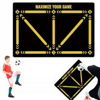 Treniruočių kilimėlis futbolui, kamuolio kontrolės mokymasis namuose, 60x90cm, dovana