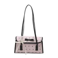 Fashion Bow Underarm Bag Korean Niche Women Handbag Bow Shoulder Bag Large Capacity Casual Shopping Handbags juoda