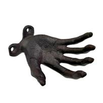 Creepy Hand Wall Hook Metal Distressed Finish Hook Gothic Hand Statue Tealight Candle Holder Hook for Jewelry Rings Entryway Bedroom Indoor Decor 1pc juoda