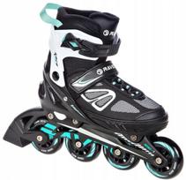 Reguliuojami riedučiai Raven Advance Black/mint 35-39 Kaučiukas